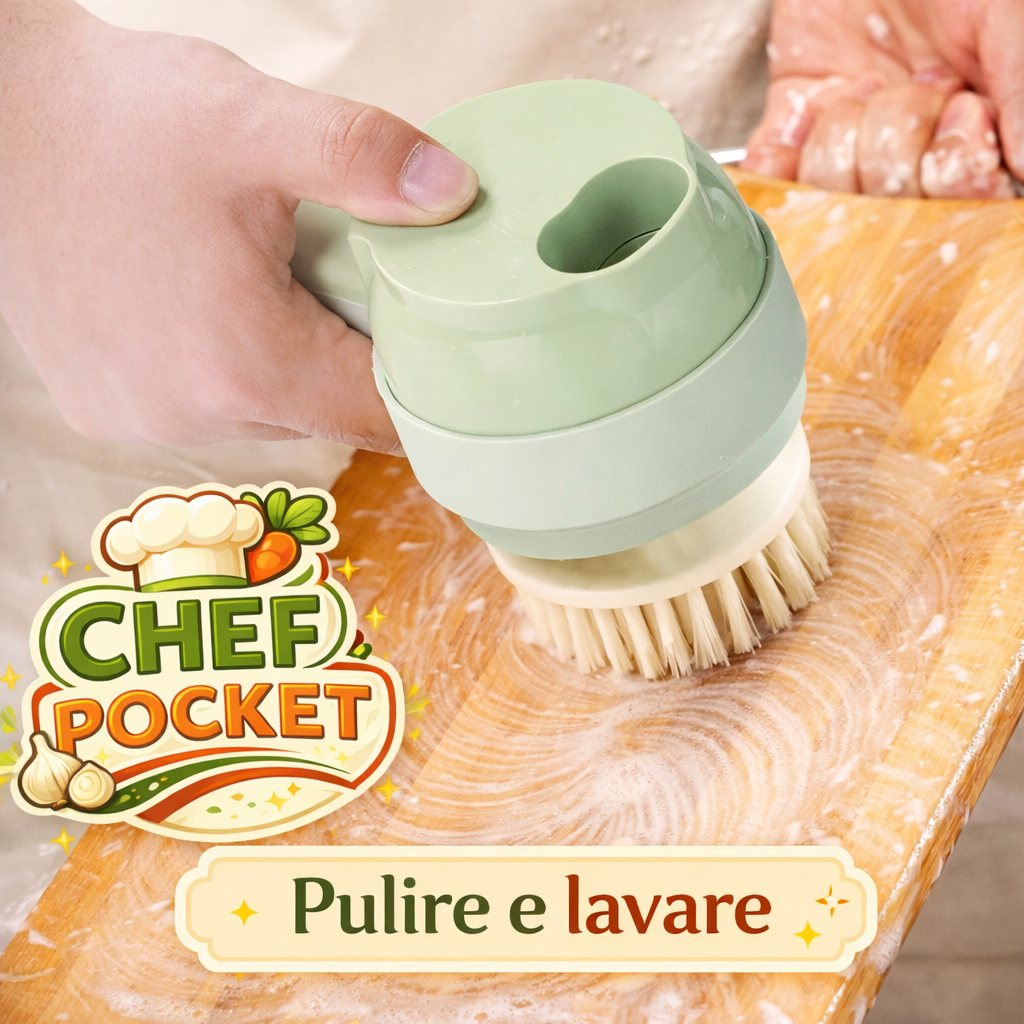 ChefPocket 4in1 – Mini Robot da Cucina Ricaricabile Senza Fili