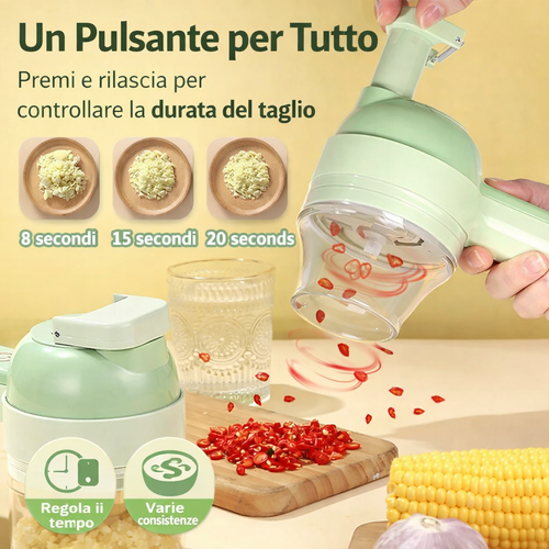 ChefPocket 4in1 – Mini Robot da Cucina Ricaricabile Senza Fili